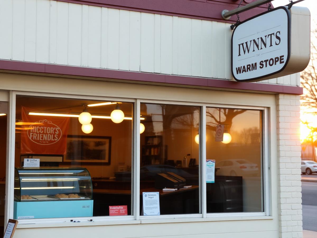 The Yummy's Donut Palace storefront in Quincy